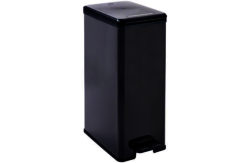 Curver Deco 40 Litre Slim Bin - Black.